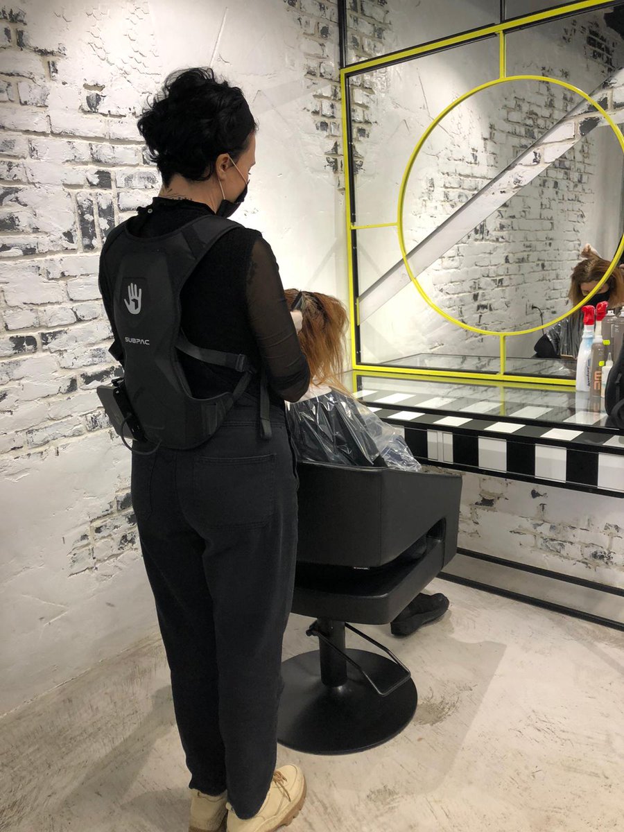 timmpi's tweet image. A new era with our partner Hairgonomy from the heart of Transylvania, which becomes the first hair salon unlocking the way to a new sound experience. With @SUBPAC, your entire body is brought into the experience. #SUBPAC #FeelIt