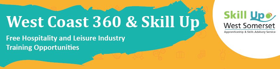 mineheadbid's tweet image. Minehead BID - West Coast 360 funded courses for Hospitality &amp;amp; Leisure staff - APPLY NOW! - mailchi.mp/1b63dd0a053e/m…

Time to prepare for re-opening, or just want to acquire new skills?
@skillupws #training