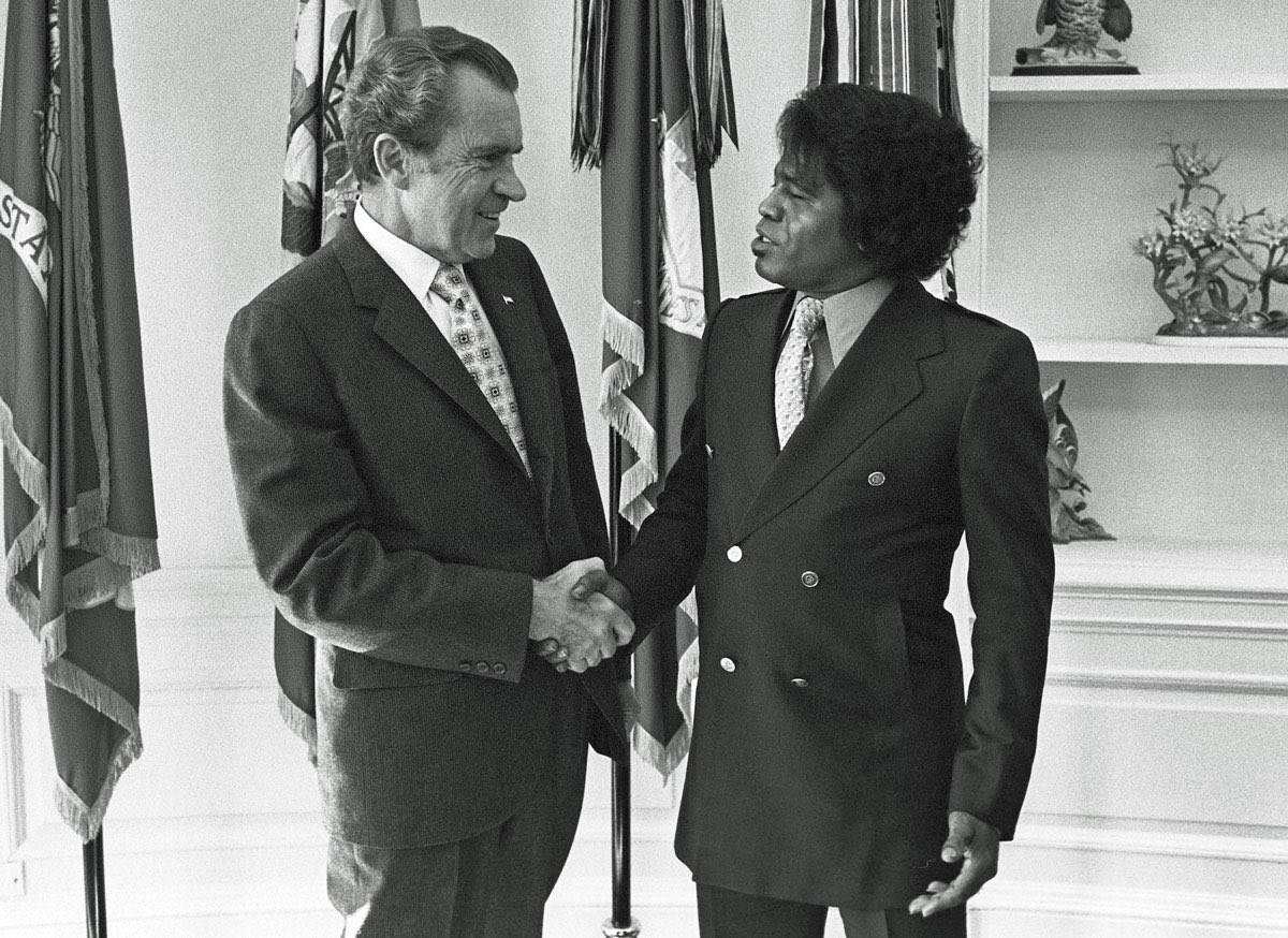 History was made in 1973 when President Nixon named James Brown America’s first Secretary of Soul.