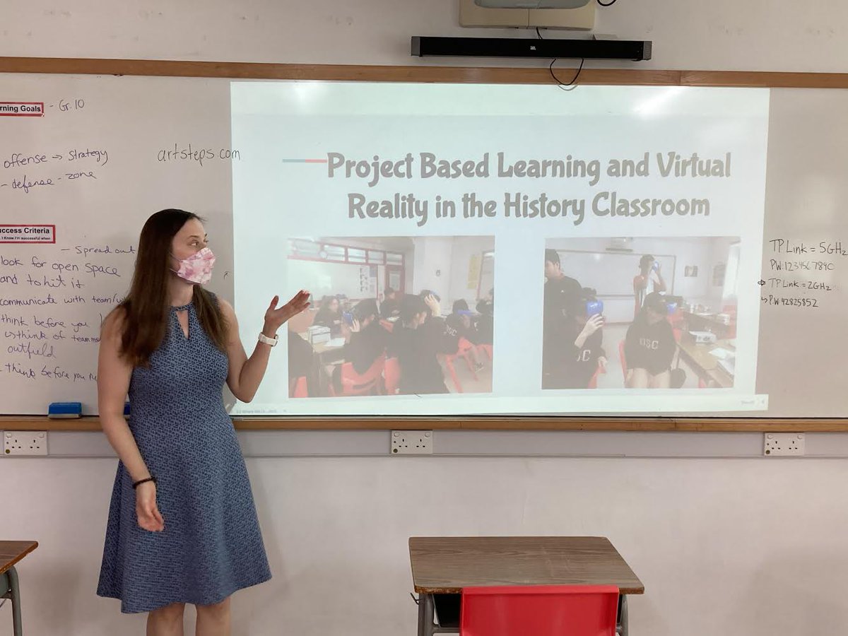 MsRichardhk's tweet photo. Enjoyed presenting on gamification, project based learning and virtual reality in the history classroom at PD@DSC, as well as presenting a PE app in the demoslam
#PDDSC21 #hisory #PE #teacher #internationalschool #HongKong #DSCS https://t.co/9KPxcJ9fx4