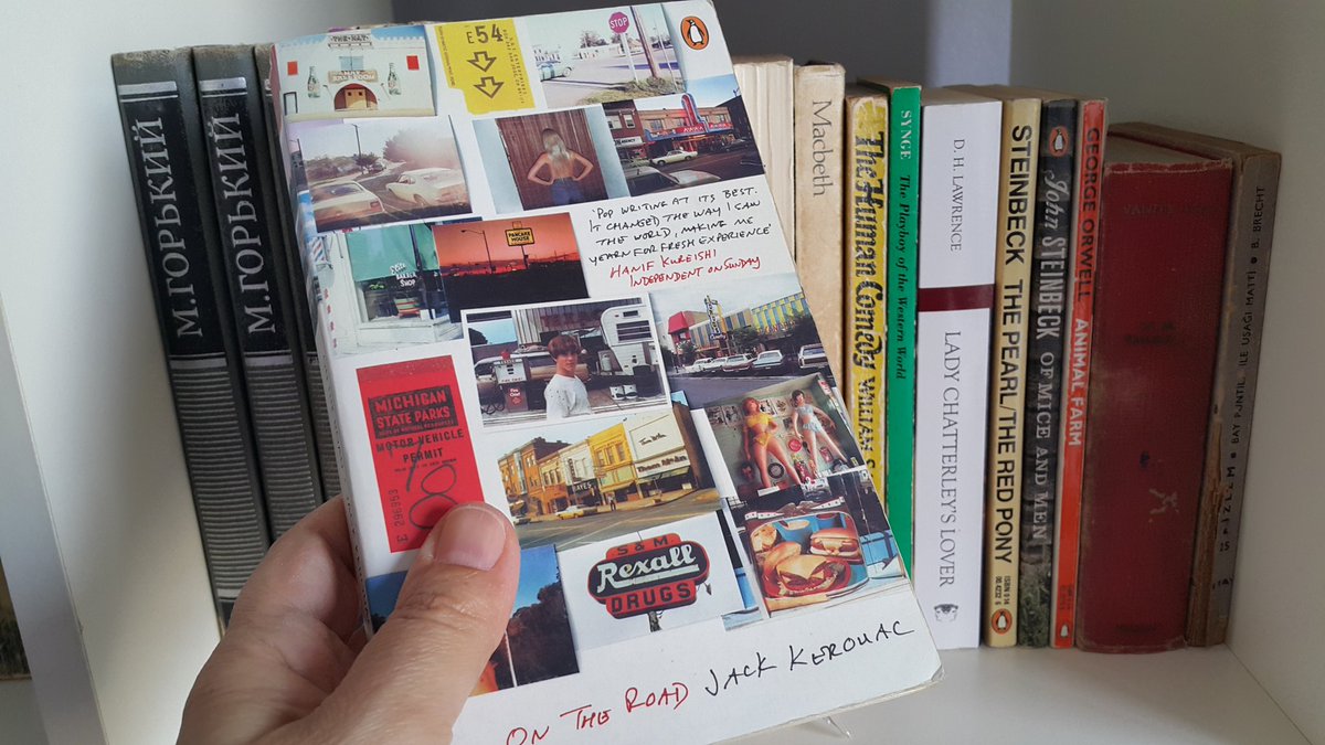 GorNevin's tweet photo. Sevgili Jack Kerouac, üniversitede tanıdım seni ilk defa ve büyün hiç bitmedi. "Yolda"yız, senin izinde, kendimizi yeniden yeniden keşfetmede. İyi ki varsın ❣🌸#jackkerouac #yolda #ontheroad #kitap #beatnick #mart #bahar https://t.co/B7m1fPSNjP
