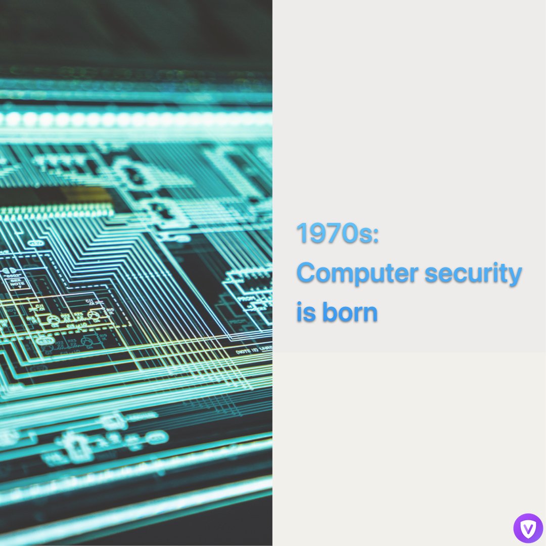 HelloVPNApp's tweet image. Cybersecurity proper began in 1972 with a research project on ARPANET (The Advanced Research Projects Agency Network), a precursor to the internet. 
Source: Avast

#IoT #hellovpn #vpn #AI #cybersecurity #dataleak #IP #infosec #BigData #malware #bitcoin #blockchain #privacy #proxy