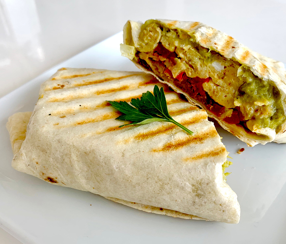 Grilled Breakfast Burrito says good morning. 🌄