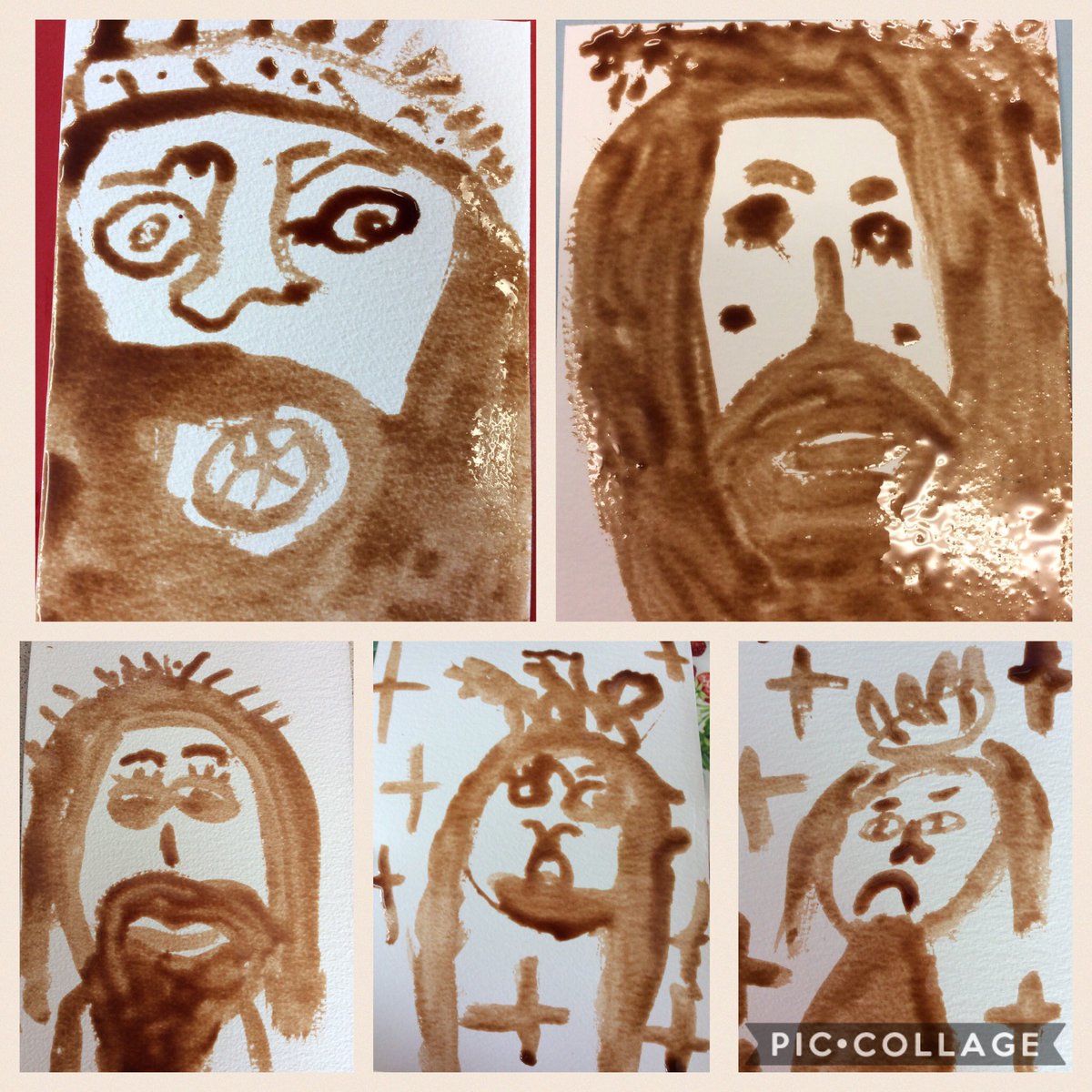 llandaffcity's tweet photo. #2EB have created images of Jesus using chocolate. We discussed how chocolate eggs remind us of new life &amp; how they are relevant to the Easter story. We also looked at work by Welsh artist @nathanwyburnart as inspiration. Our classroom smells delicious! 🍫 https://t.co/95E7f5cLBW