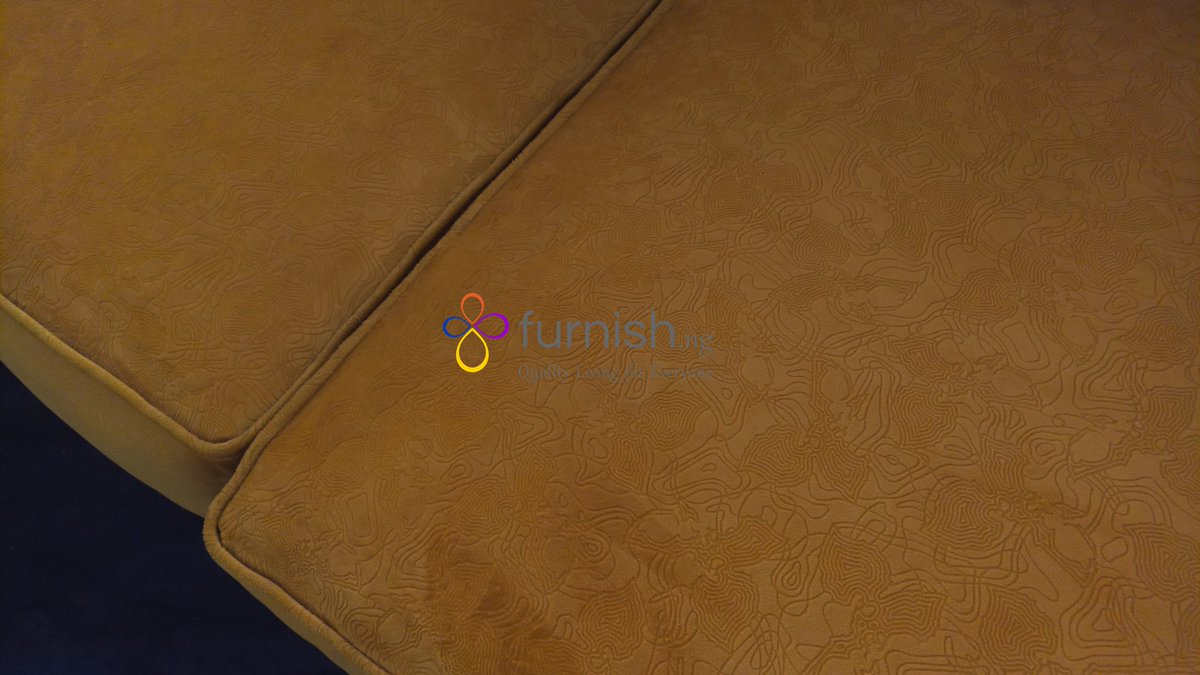 _ndianabasi's tweet photo. Set 3: 6-seater corner sofa in premium textured yellow fabric with blue ottoman. Style is modern with black steel legs. Foam is 100% latex foam, fibre fillings for seat and back cushions. Treated wood and solid frame construction. https://t.co/QEsFk3RnXp