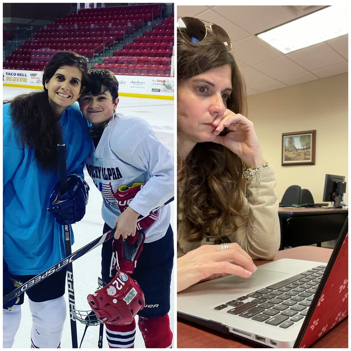 BethSiebert's tweet photo. From kids vs parents hockey game #hockeymom to banking school #GSBDBS2021 all in one week! https://t.co/4nsLNRw9nL