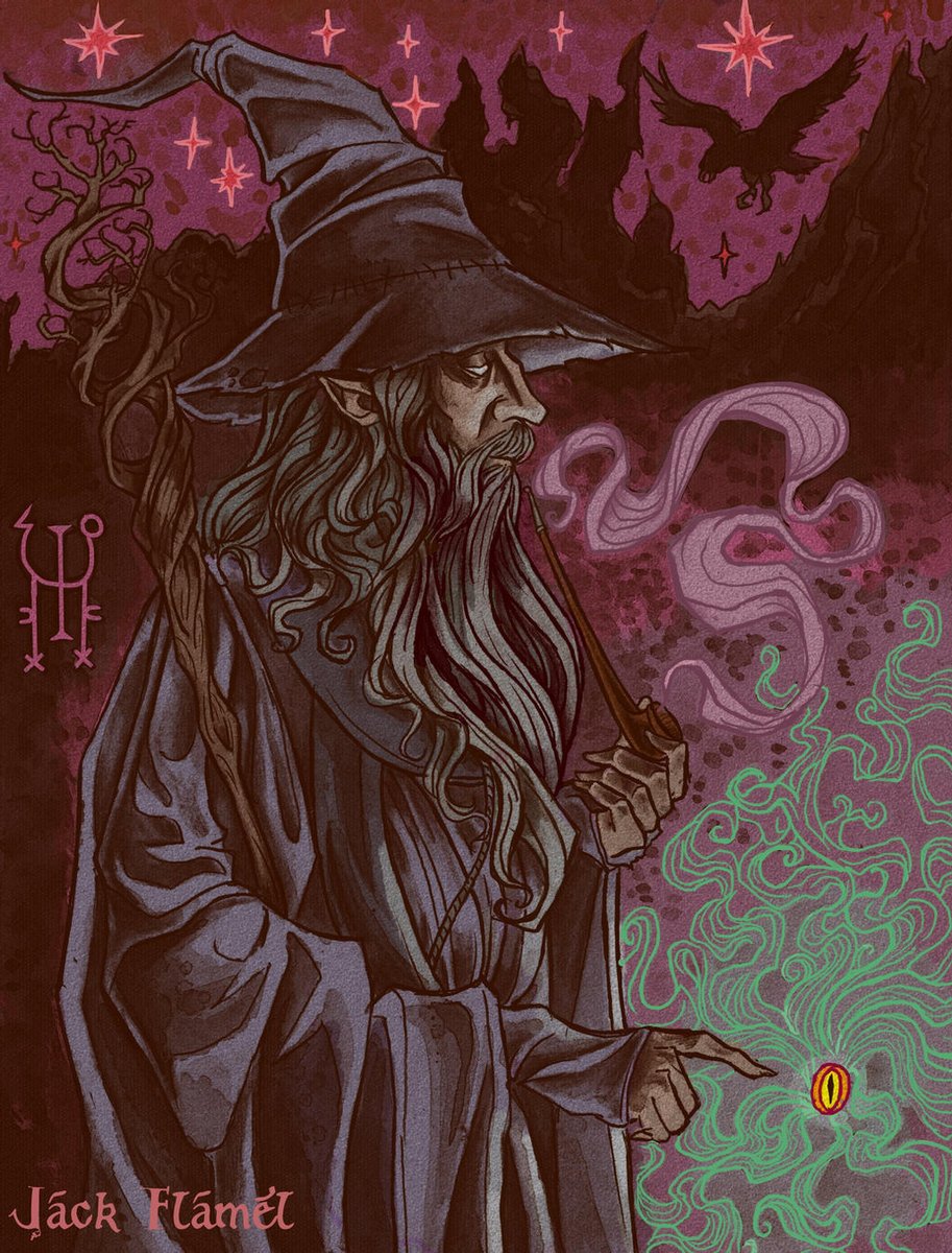 TolkienRivendel's tweet photo. Gandalf de Fausto Giurescu (https://t.co/GTphPnXYgH) https://t.co/wJVc4z5IyO