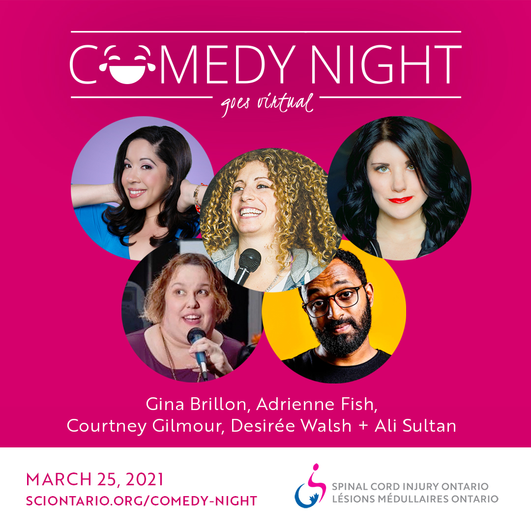 SCI_Ontario's tweet photo. From Comedy Central to Just for Laughs, our Comedy Night All-Star Lineup is unveiled.
For full bios on all these fantastic stage performers and to buy tickets for Comedy Night on March 25, visit https://t.co/C8knNMBtfQ https://t.co/gDCIzzc2av