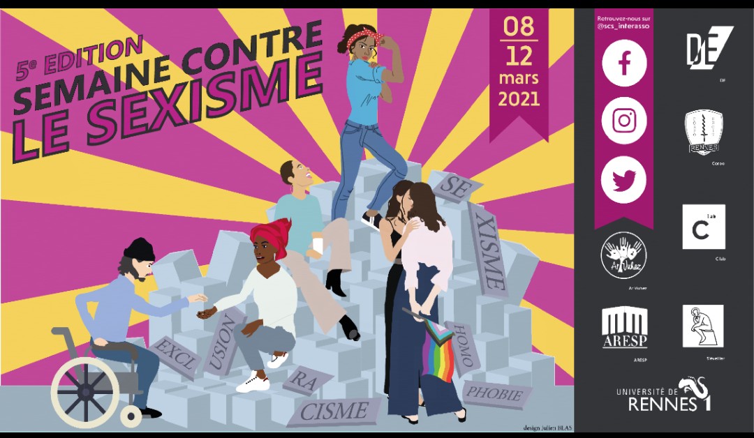 🌈Demain, samedi 13 mars, la 5e semaine interassociative contre le sexisme se conclura par une table-ronde sur le sujet des #LGBTIphobies et du #sexisme, animée par des bénévoles de <a href="/SOShomophobie/">SOS homophobie</a> #Bretagne 
Infos sur : facebook.com/events/5456066…
<a href="/scs_interasso/">Semaine contre le sexisme</a>