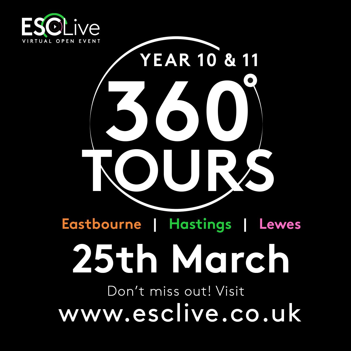 WeAreESCG's tweet photo. Get ready for our Year 10 and Year 11 Virtual Open Event!
#JoinOurEdYOUcation https://t.co/ATavyGS7SJ