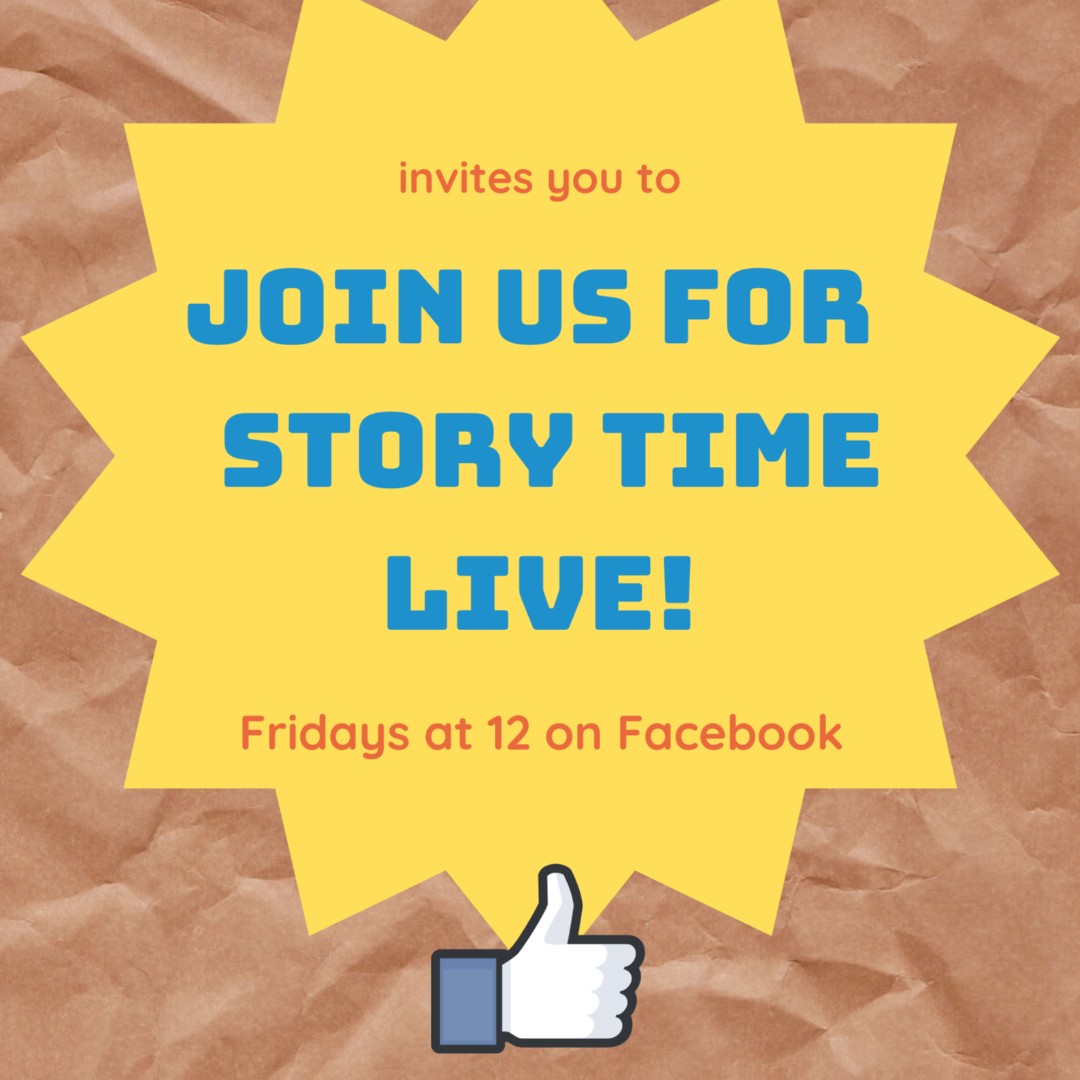 CbruckMccall's tweet photo. Story Time TODAY! At noon. https://t.co/kT3Wl9azX6