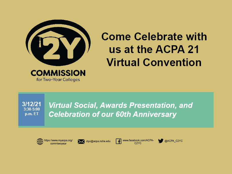 Join us later today for our 60th Anniversary Social and Commission Awards presentation!