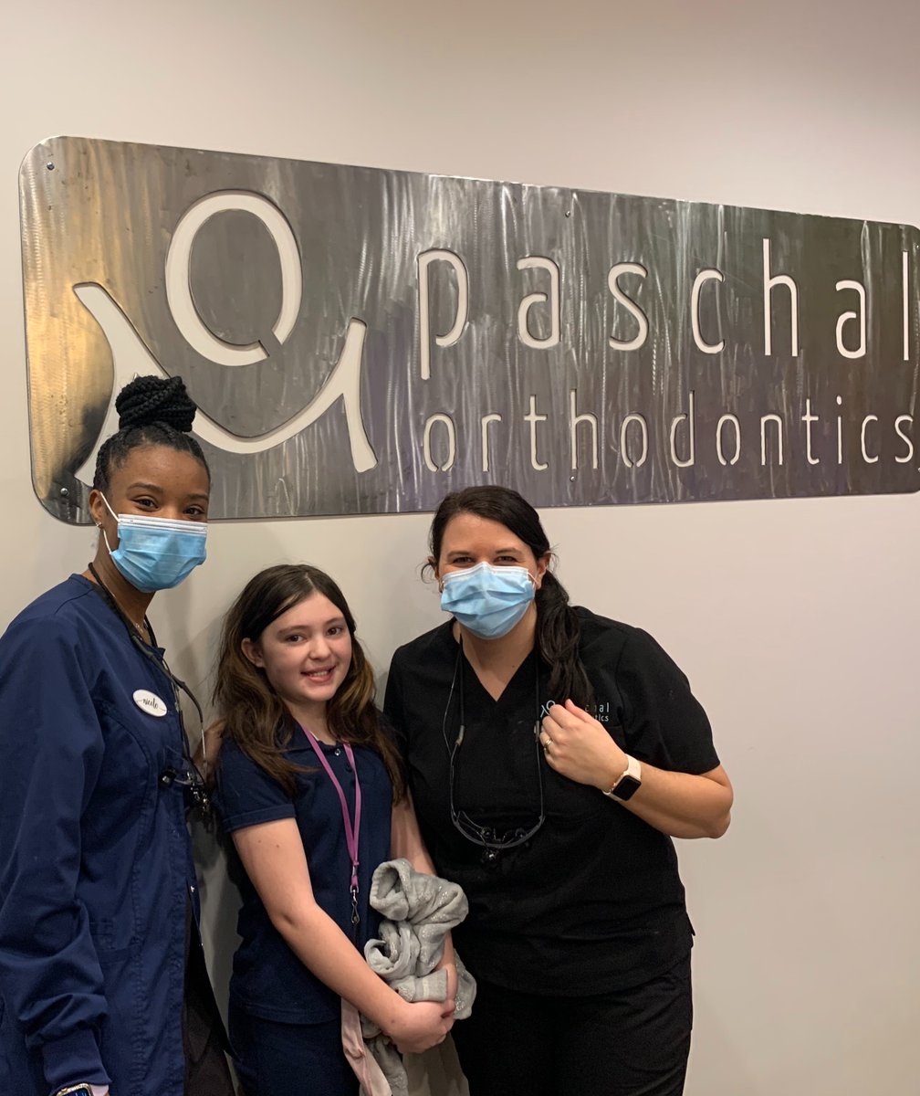 We are super excited to welcome Rainy to the #paschalortho family 😍 Look at how happy she is 🌟 We always love helping people start the road to their #dreamsmile! Congratulations, sweet Rainy! #paschalexperience #paschalfamily #invisalign #braces #orthodontist #bestpatientsever
