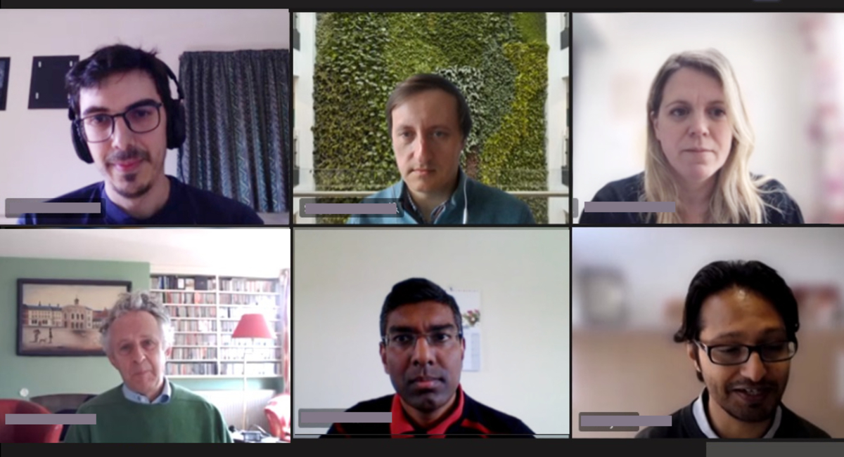 EnergyCambridge's tweet photo. Thank you to our panel today
for the informative 
ENERGY TRANSITIONS DISCUSSION SERIES – PHOTOVOLTAICS

Sergey Kolesnikov @ksrg011
Rachel Evans @LabEvans
Bartomeu Monserrat @tomeumonserrat
Akshay Rao @deptofphysics

In collaboration w/ @CambridgeZero
#energy #energytransition #pv https://t.co/tkTc1K1lwM