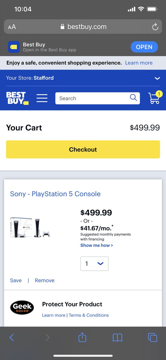 swanrin1's tweet photo. @PaymaanA @mattswider @techradar No! Mine is still saved in my cart from last week. https://t.co/M9aG892FF9