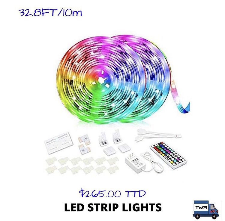 WebTrini's tweet photo. LED strip lights,32.8ft/10m, priced at only $265.00TT
Deliveries are available📦🚛
.
.
.
#triniwebaccess #trinistore #trinidad #onlinestore #onlinebusiness #localbusiness #trinionline #trinionlinestore #trinishopping #ledlightstrips #ledlights https://t.co/1W0NDo0SPZ