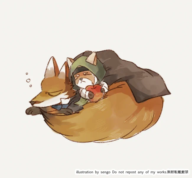 なんやかんやいって寒い時は一緒に寝そう 