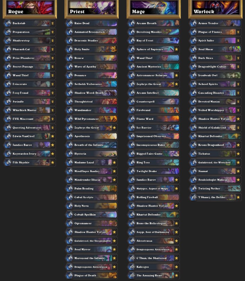 This is the LU for Hearthstone Masters Tour Ironforge! 
I decided to bring these spicy decks this time 😎