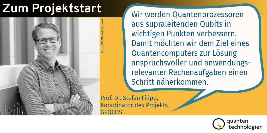 QuantenTech's tweet photo. Vor dem Wochenende haben wir noch ein weiteres neues Projekt für euch zum Thema #quantencomputing. Mit dabei sind @badw_muenchen @Fraunhofer_IAF @Infineon @KITKarlsruhe @UniFAU und @fz_juelich. 
Mehr zum Projekt #GEQCOS erfahrt ihr unter
👉https://t.co/7QO0nANoLx https://t.co/e3BqBdjMDr