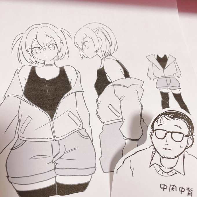 キャラ表は印刷してクリアファイルにいれてるんだけどおじさんの絵だけ入れる場所が無くて小さく切らなきゃいけなくなっておじさんのポップができてしまったやつ 