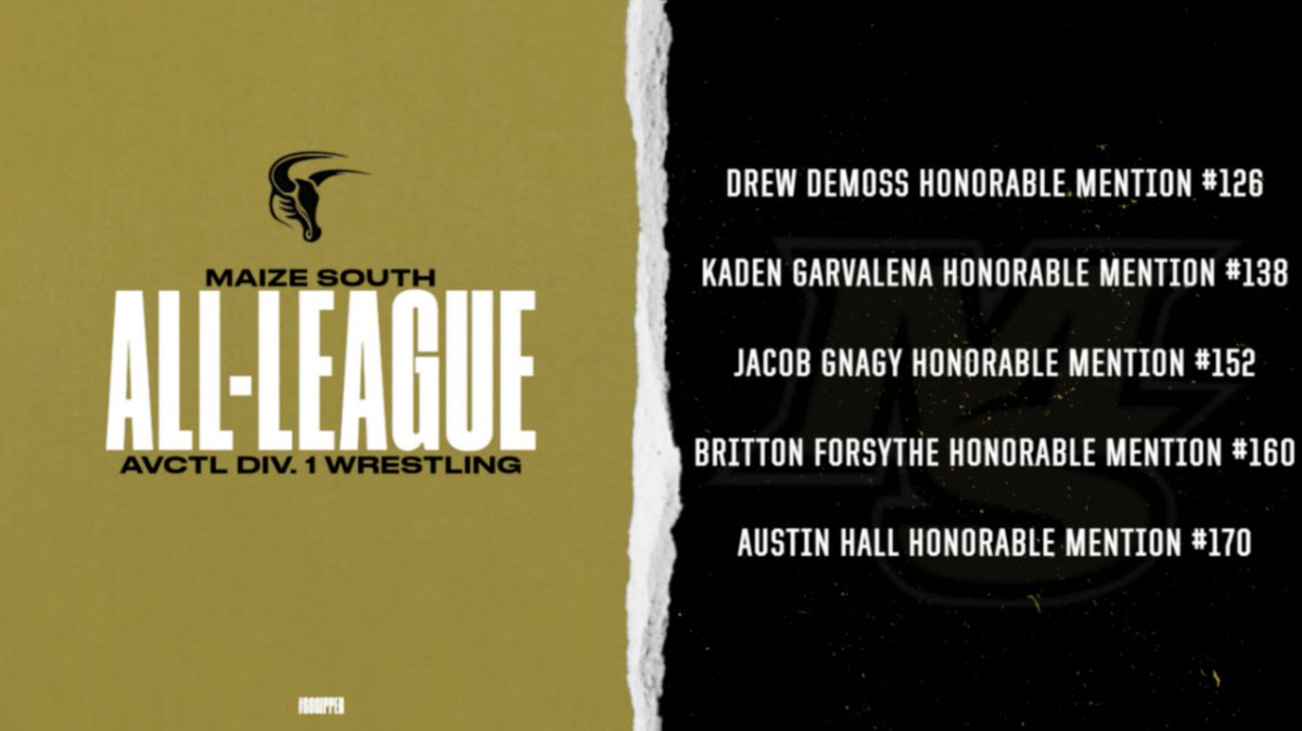 MSHS AD (@maizesouthad) on Twitter photo <a href="/Mav_Wrestling_/">Maize South Wrestling</a> Congratulations to the MSHS Wrestlers that made the AVCTL Div. 1 All-League Wrestling Team. <a href="/Mav_Wrestling_/">Maize South Wrestling</a> Congratulations to the MSHS Wrestlers that made the AVCTL Div. 1 All-League Wrestling Team.