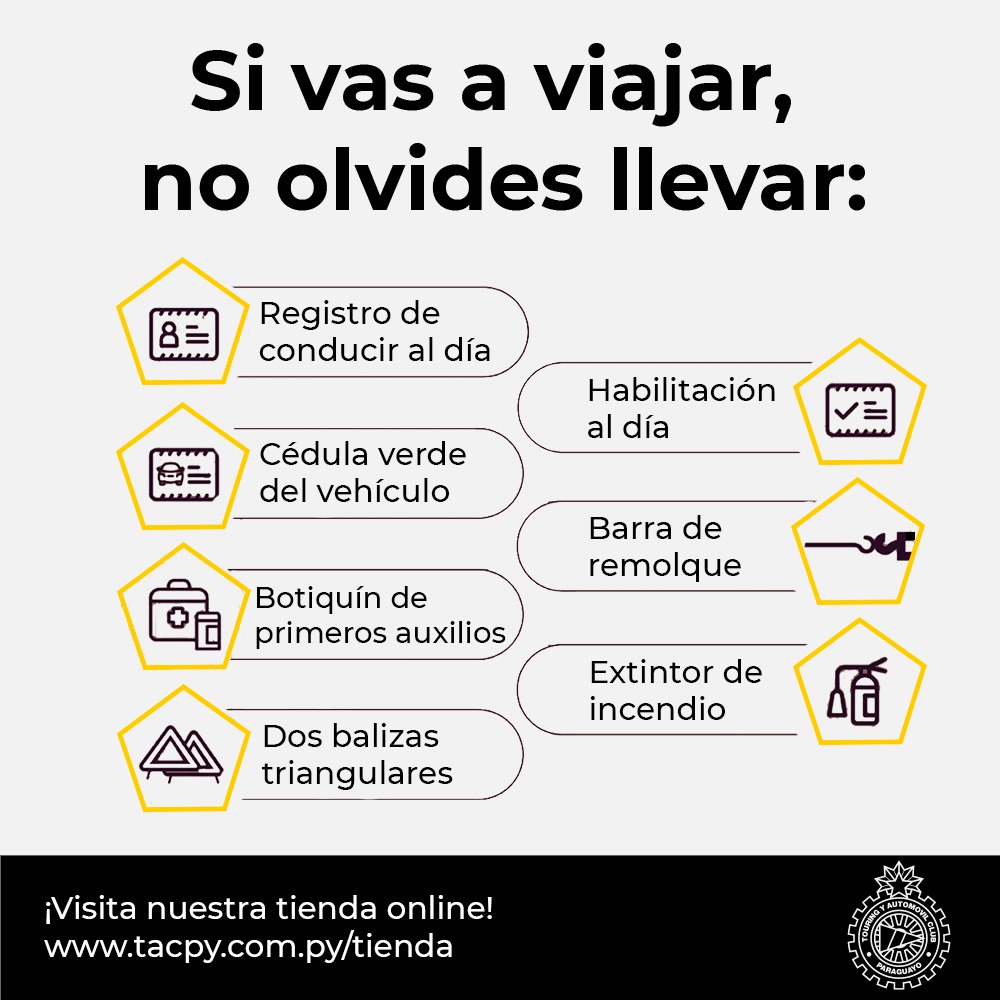 touringpy's tweet photo. Conseguilos en las oficinas del Touring con descuentos exclusivos para Socios.

También podes visitar nuestras tiendas para adquirir tu kit de viaje a fin de ir totalmente equipado

☎️Para más información comunicate al 021 217 0000

#TipsDeViaje #KitDeViaje #CartaVerde https://t.co/wyf3w3C458