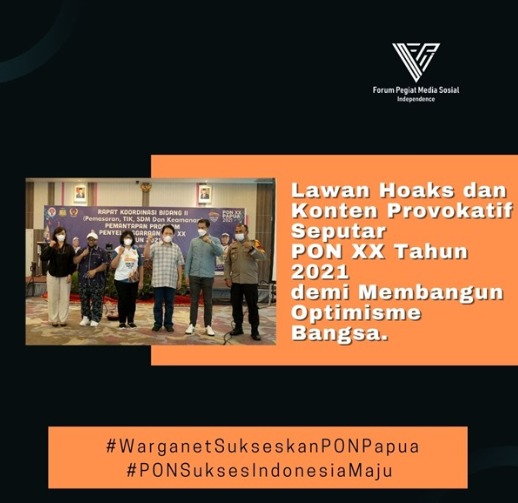 Lawan hoax dan konten provokatif seputar PON XX tahun 2021 demi membangun optimisme bangsa