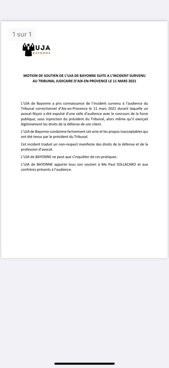 Congres2018's tweet photo. Soutien à nos confrères ✊🏽@UjaAix @fnuja @CNBarreaux https://t.co/23ToSSn6wY