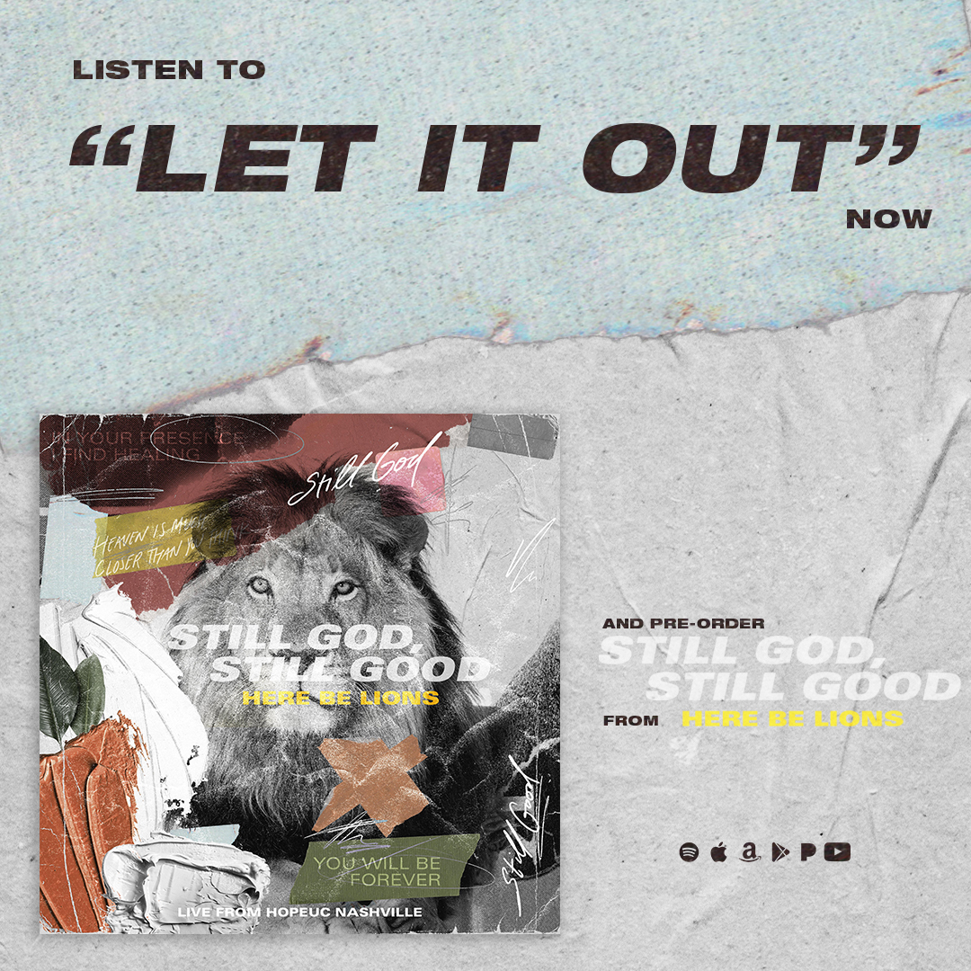 ‼️LIVE FROM NASHVILLE‼️
Our NEW Single, “Let it Out", from our upcoming album, Still God Still Good, just dropped! Click the link to listen and pre-order our album now! Link in bio