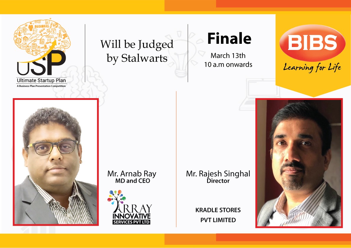 BIBS_Kolkata's tweet image. USP 2021 to be held tomorrow, on 13th March, will be judged by Mr. Arnab Ray, MD &amp;amp; CEO, Array Innovative Services Pvt. Ltd., and Mr. Rajesh Singhal, Director, Kradle Stores Pvt Ltd.

#BIBS #mbalife #Mbacolleges #mba #usp #uspjudgepanel #onemorestep #event #corporate