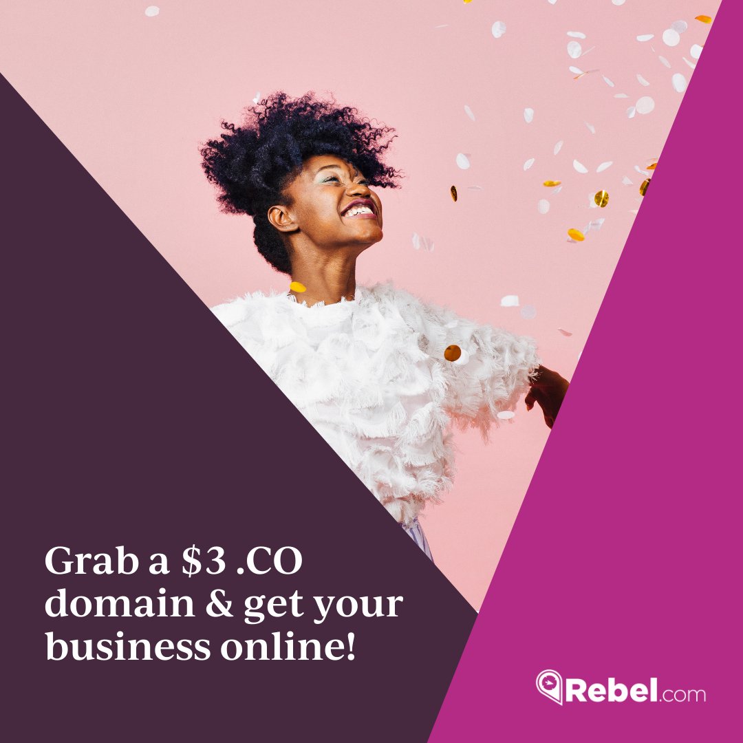 rebeldotcom's tweet photo. $3 .co domains can't last forever. Get yours during our March #DomainOfTheMonth sale! @dotCO https://t.co/cr0Kzaem8m https://t.co/CrKcDMt42j