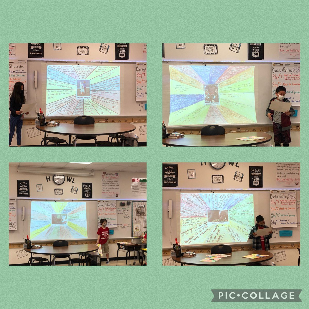 NicoleG2325's tweet photo. Loved seeing 4th graders present their biographies and explain how each person overcame adversity! @EmilyLoftin4 @jensmith207 @worldofwolff #mesjoy https://t.co/trhoSc0y8I