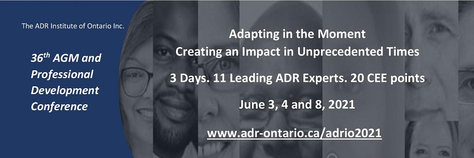 What does it take to be a dispute resolution leader in today's social culture? Registration for our conference is now open! Read more here: adr-ontario.ca/wp-content/upl…