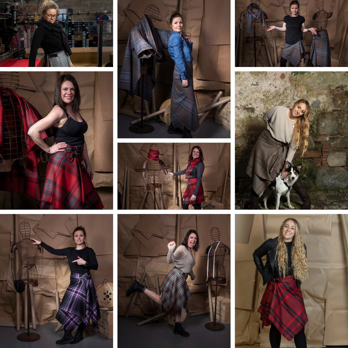 pricklytartan's tweet photo. Feeling like a bit of a #FridayFling
Even if for now its only in your front room..... we have a full #WomenInKilts range for you to dance around!
All tartan designed by us, woven by us and made into tailored kilts that make wanna #getshXtdone ๐ฅ
https://t.co/2hOloPRFB5 https://t.co/LXoQJdqaPA