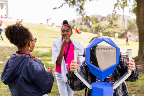 perceptoscope's tweet photo. “We just put it out there in a field: no signs, no branding, no instructions, no context at all. But visitors immediately knew what to do and how to use the device.” Our @NSFSBIR @labreatarpits research in @IAAPAHQ "New Realities" by @JGilling.  https://t.co/p3tDnLCfRZ https://t.co/69CzaKN8Zc