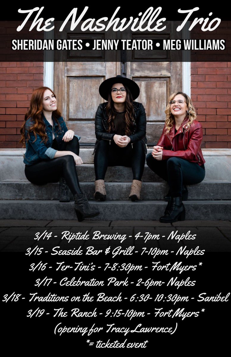 Floridaaaaa we’re coming for you!! Excited to open for Tracy Lawrence 👏