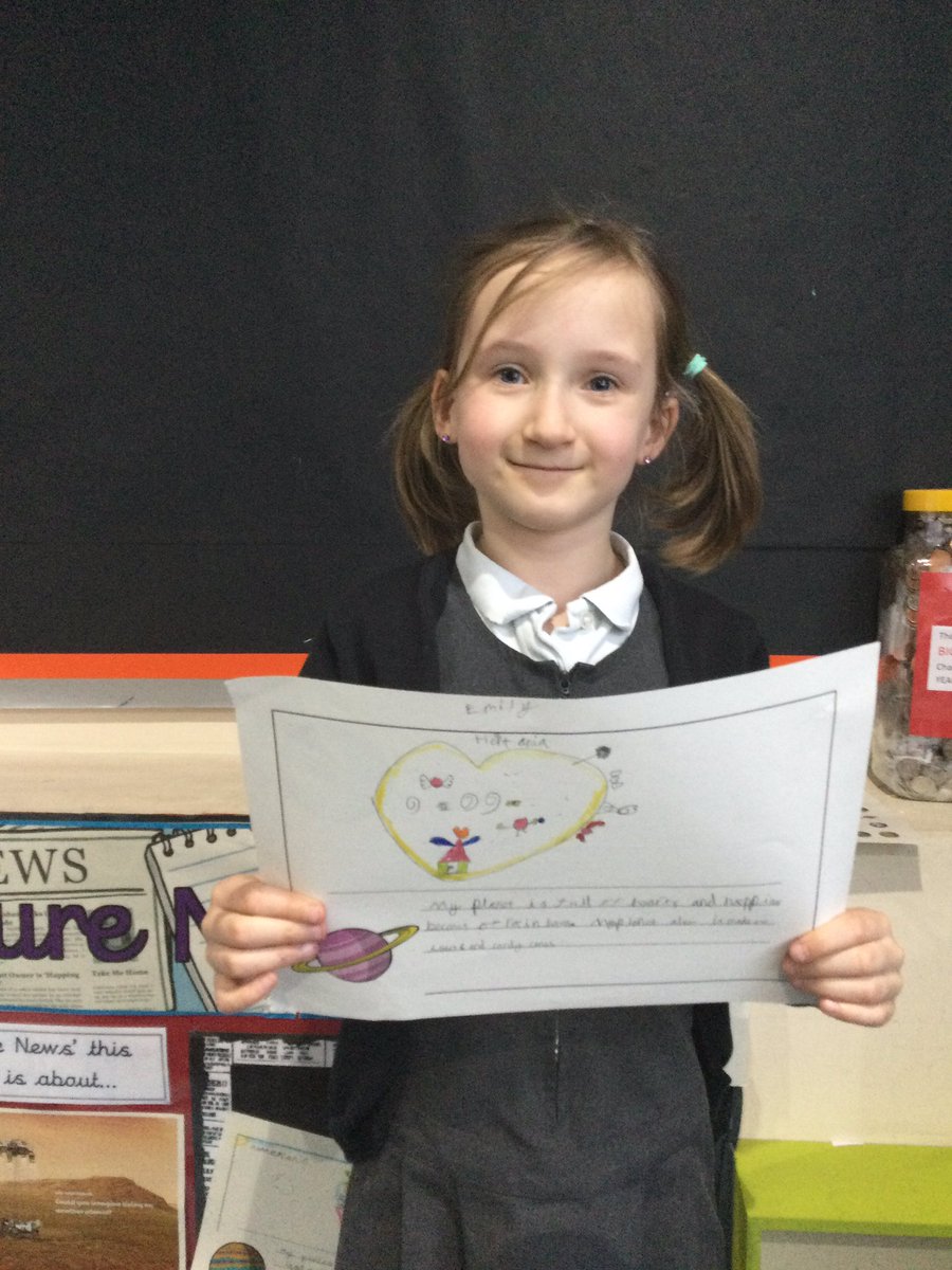 ParkRoadPrimary's tweet photo. Y2 enjoyed their Picture News lesson where we discussed the recent exploration of Mars.  We then designed our own planet with all of our favourite things on. https://t.co/riBoYHm9EP
