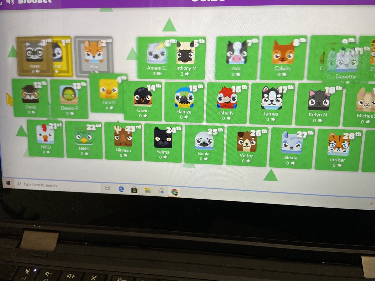 On Fridays we play Blooket. It helps to strengthen the skills they’ve learned over the week and keeps them engaged! ⁦<a href="/hutlcps/">Hutchison Farm Elem</a>⁩