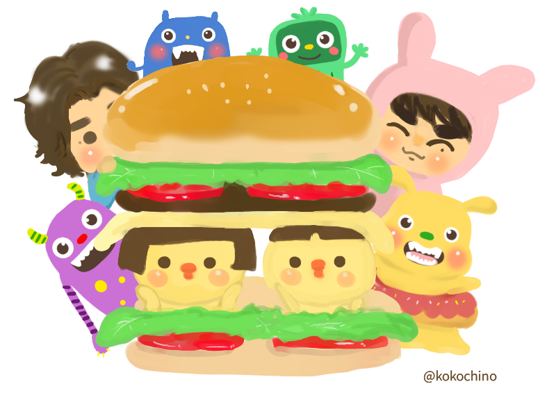 Kokochino Lineスタンプ販売中 S Tweet ３月１３日は サンドイッチデー チキンサンド 食いしん坊男子たちに集まってもらったよ イラスト サンドイッチデー Trendsmap