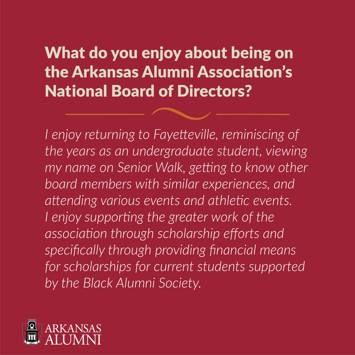 arkansasalumni's tweet photo. For National Women's Month, we'll be featuring some of the amazing women on our National Board of Directors. Meet Linda Bedofrd-Jackson, B.A. '80, Life Member from Austin, TX. https://t.co/CzYW0s20IY