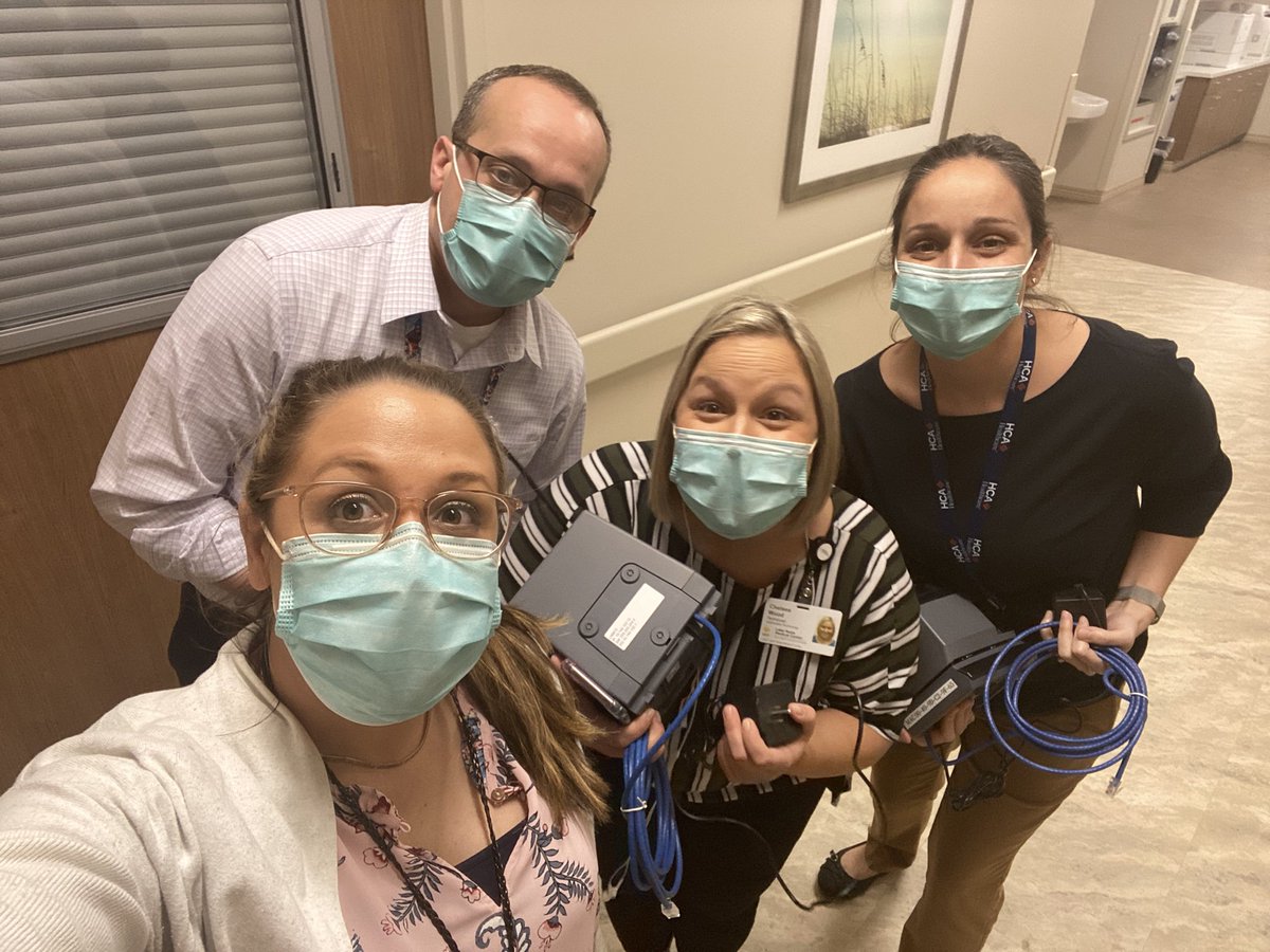 MeganJones239's tweet photo. Even as we change roles and career paths, we will always be #1TEAM. Rocking this UCF Lake Nona go-live together 💕 @richardcolon75 @HCA_IT https://t.co/eqZKoHDEkz