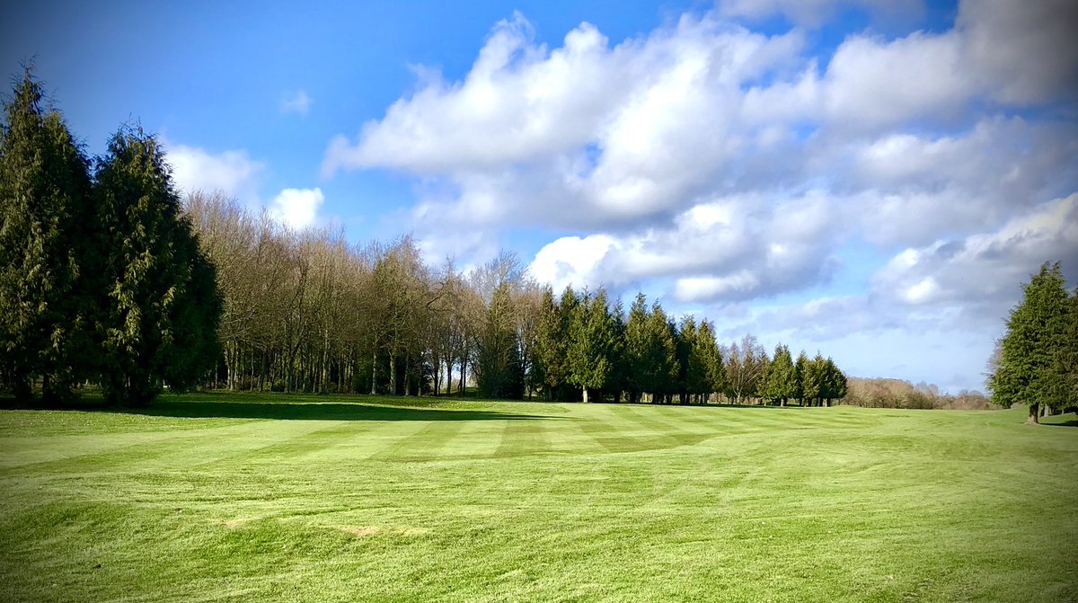 tombutcher2's tweet photo. Trip to saltmarsh park first thing this morning @Wyldecrest, all 19 greens cut when I got back before breakfast,  then smashing the crosscuts on the fairways @sapeygolfclub Hope the members are looking forward to ripping some wedges off these lush badboys. #thewaitisnearlyover https://t.co/ir0ylbvDoA