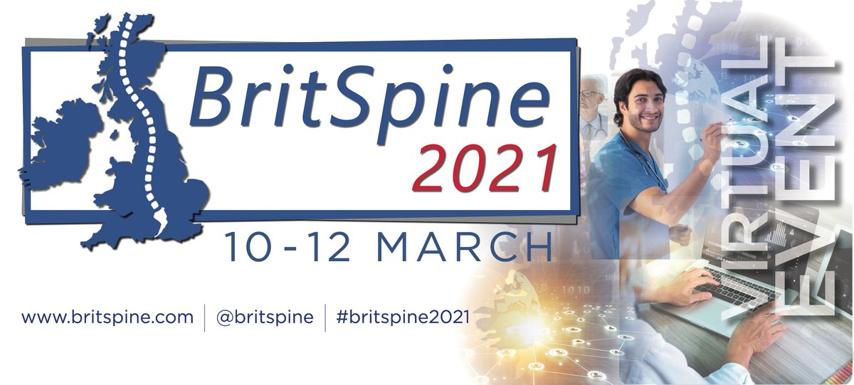 We are nearing the end of what has been a packed and engaging #BritSpine2021! 
Thank you to all faculty, delegates, sponsors and exhibitors for making this unique virtual conference and exhibition, we look forward to seeing you at future events, whether held in person or online!