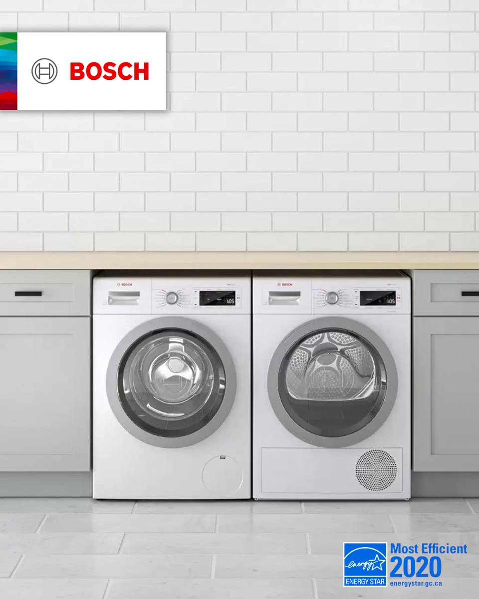 The NEW Bosch Heat Pump condenser tumble dryer isn't just economical to use, it is also easy to install. This energy efficient dryer requires no external venting letting you install it anywhere! #boschappliances #theapplianceplace