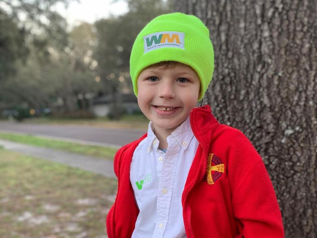 WasteManagement's tweet photo. Nolan wants to educate others on the importance of recycling. He has what it takes to make a sustainable tomorrow! #WMFanOfTheWeek https://t.co/ObKYxh1ahp