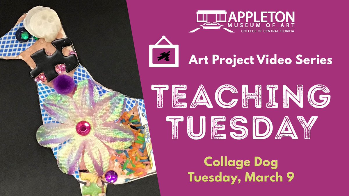 AppletonMuseum's tweet photo. Inspired by artist Leo Sewell, this art project will show you step-by-step instructions use a fun collage method to make a dog. Post your creations on social media and tag them #appletonmuseumathome​​​​​​. 

For step-by-step instruction, click here:https://t.co/KXILTu6lRW https://t.co/ZdT0hmwBAV