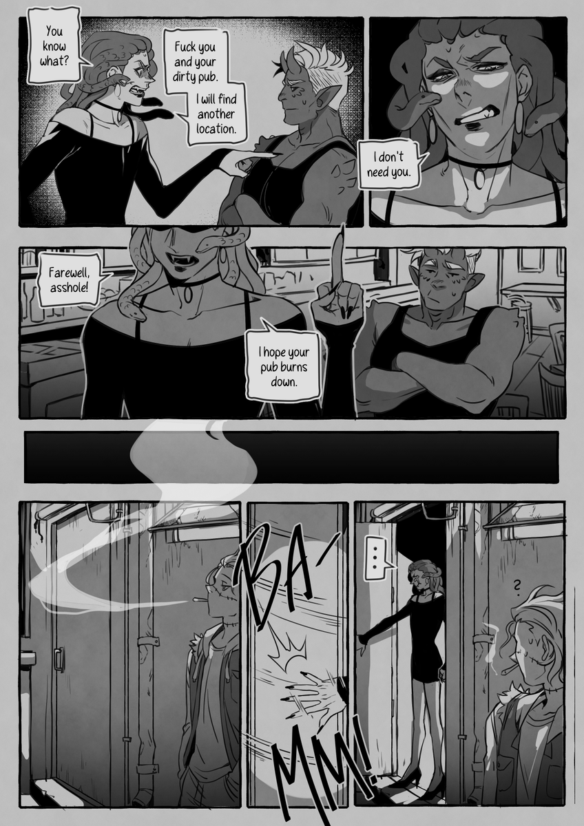 finally finished my little comic about ezra & jesse ✨ this is their first meeting, so it's part of the past, around 5-6 years ago
part (1/2), cn drug use i guess :') 