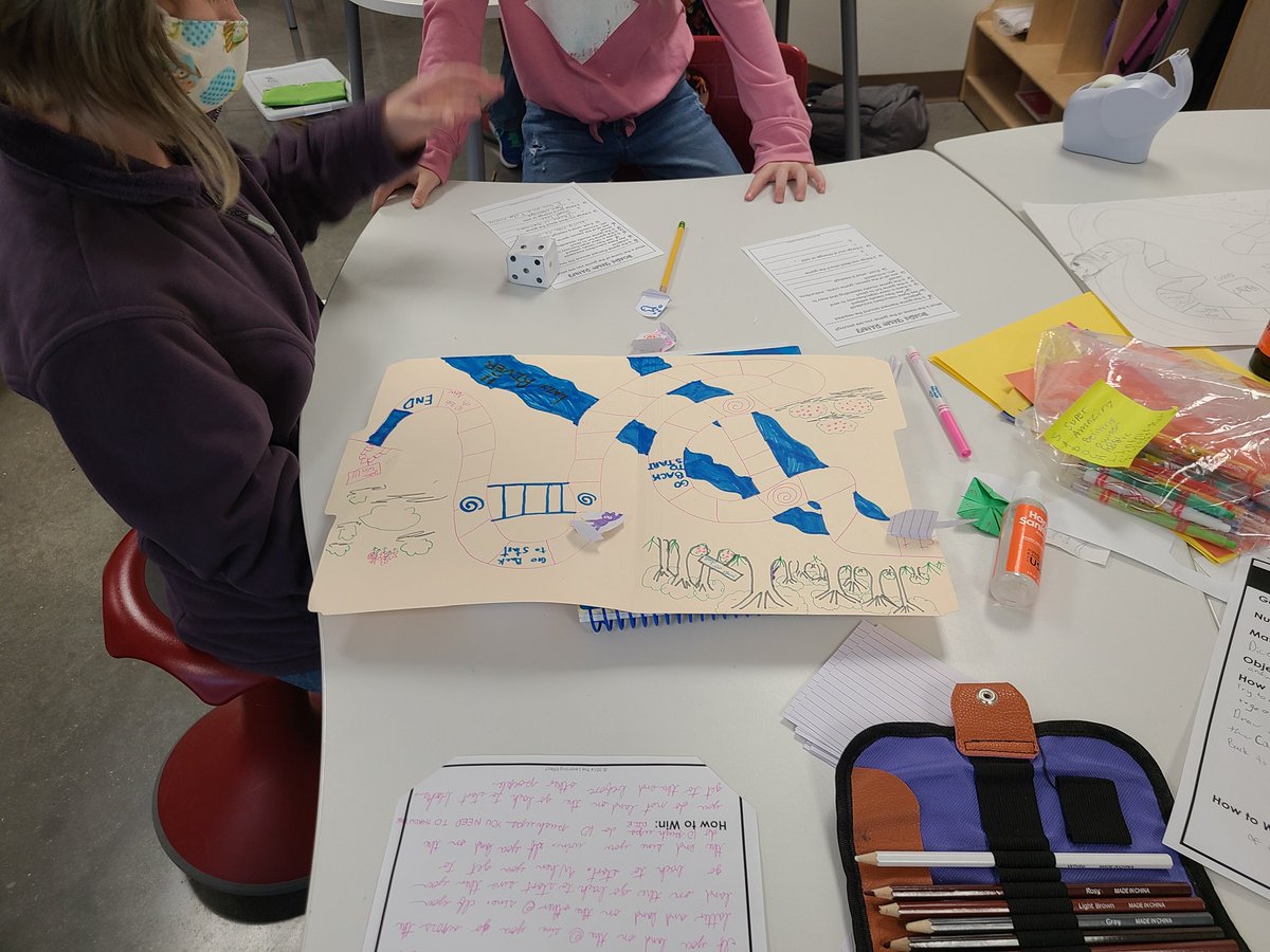 AmberSabochick's tweet photo. Students had a blast designing and making their own board game today! #sycamoreyr4 https://t.co/ArGwhJjEd0