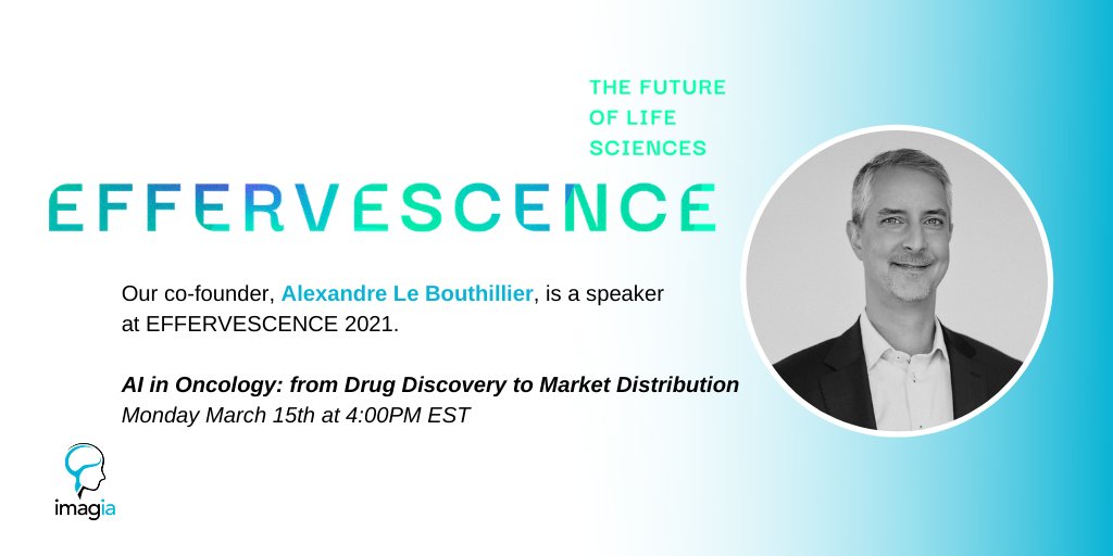 From drug discovery to market distribution, learn more about the use of #AI at each stage of drug development in the fight against #cancer. 
Our co-founder will be joined by leaders from <a href="/IRICoR_/">IRICoR</a>, <a href="/universitelaval/">Université Laval</a>, and <a href="/Novartis/">Novartis</a> in this session.

👉 bit.ly/3tdidvX