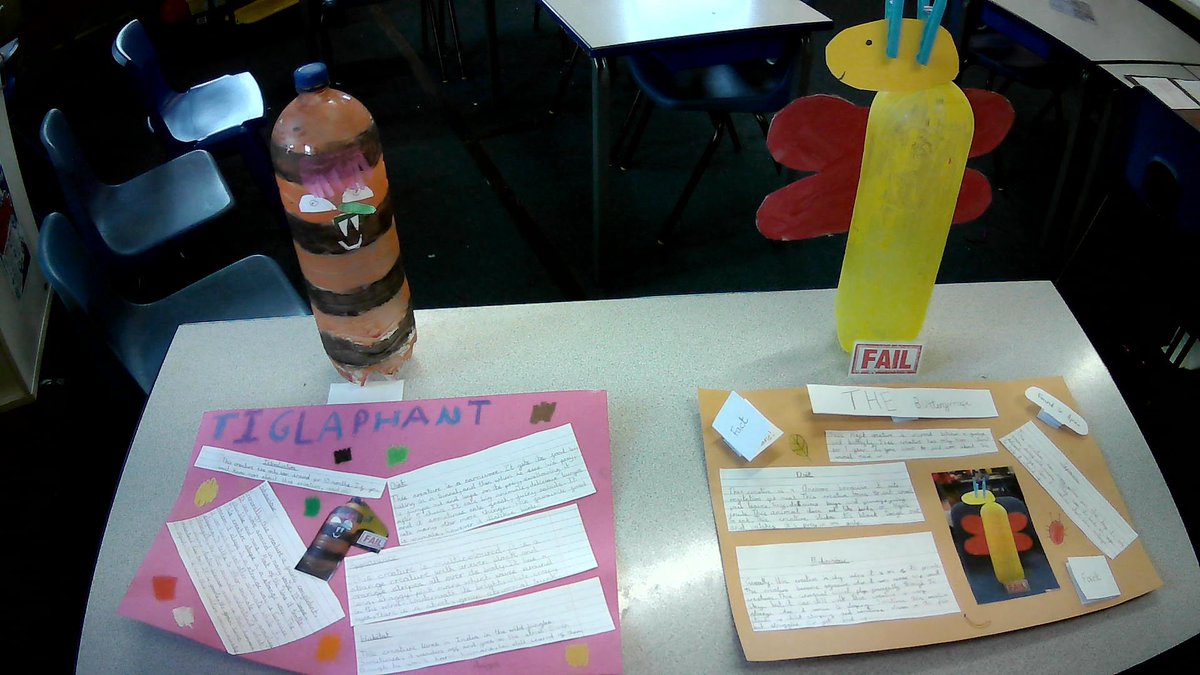 robwilkprimary's tweet image. Year 4 have been creating their own creatures and writing non-chronological reports about them. As they were linked to 'The Barnabus Project', they had to fail! A museum was set up to show off the brilliant DT skills and writing and to celebrate the work. #thebarnabusproject